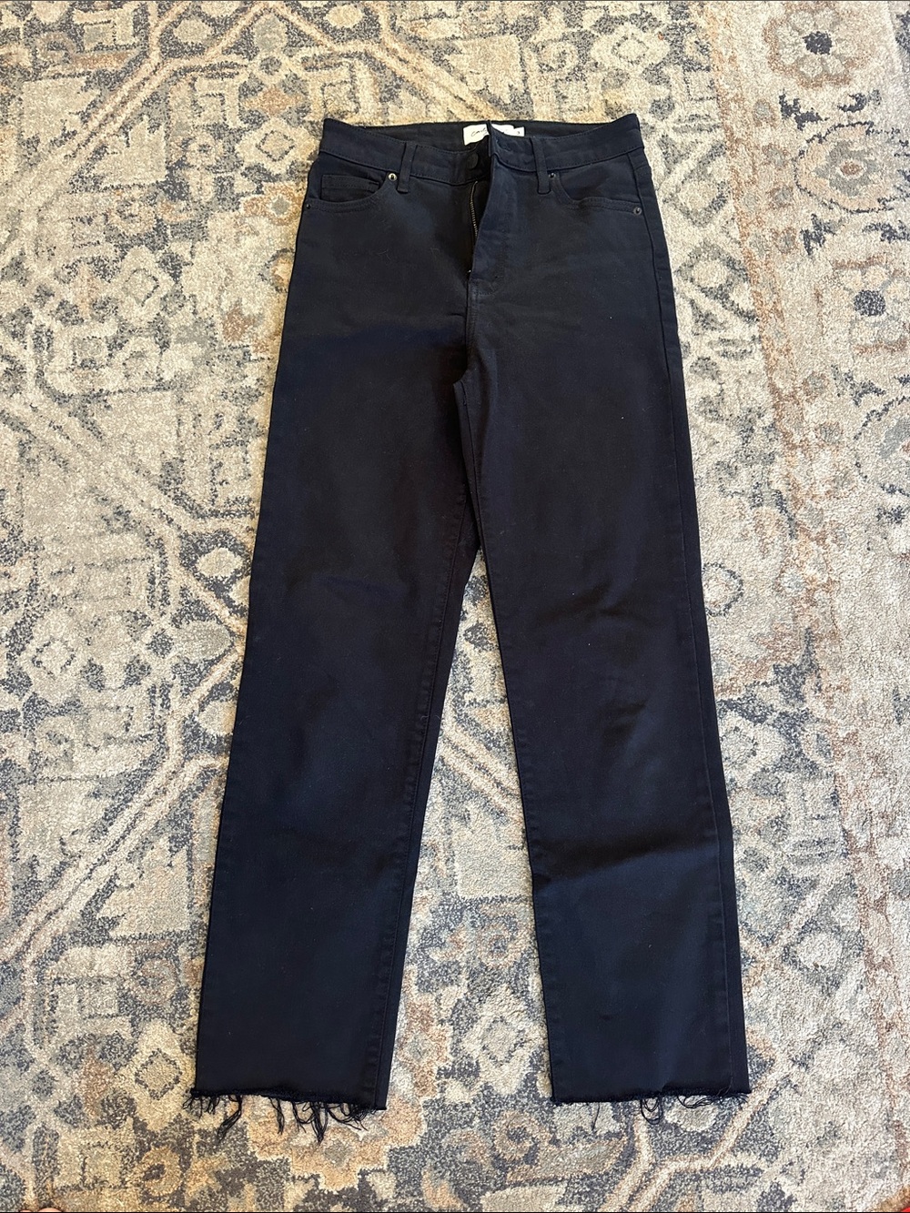 Carly Jean Los Angeles Black Straight-Leg Jeans